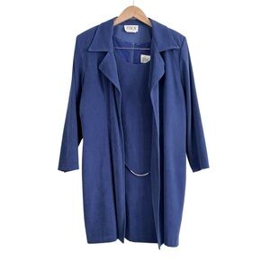 Vintage Matching Set Slip Dress and Jacket Indigo